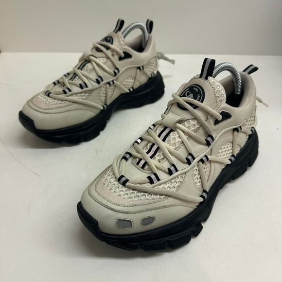 VERY GOOD Axel Arigato Marathon Runner Platform Sneaker 40.33075 Cream/Black 7 - Picture 5 of 13